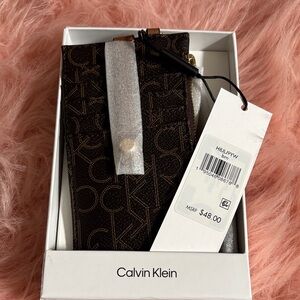 Calvin Klein Dark Brown wallet Pouch